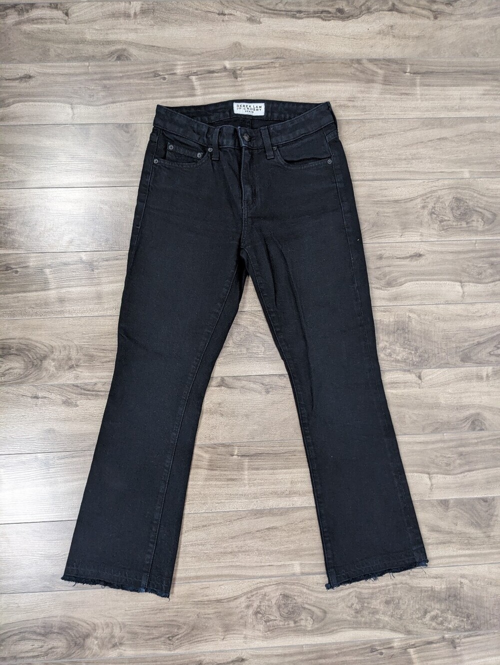 Derek Lam 10 Crosby Women's Size 25 Gia Mid Rise Cropped Flare